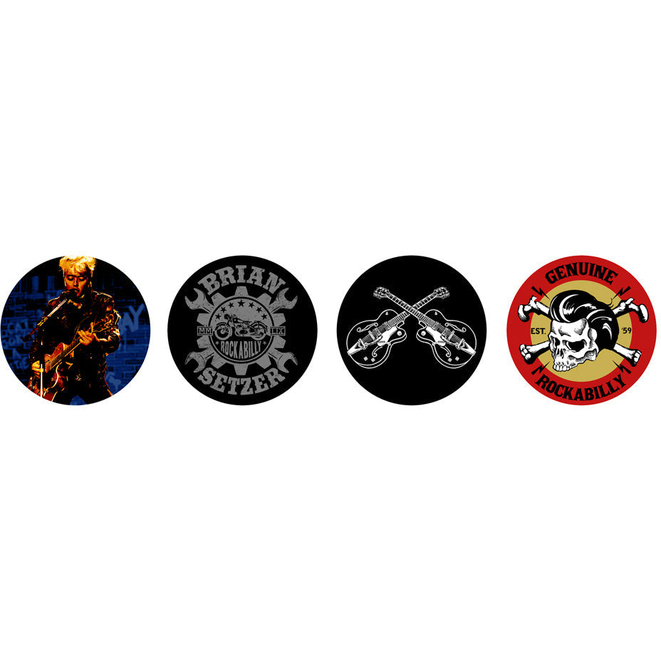Brian Setzer Orchestra - 2015 Button Set