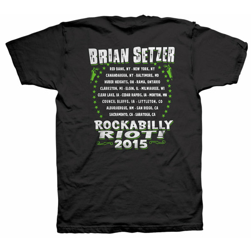 Brian Setzer - Rockabilly Riot 2015 Tour T-Shirt