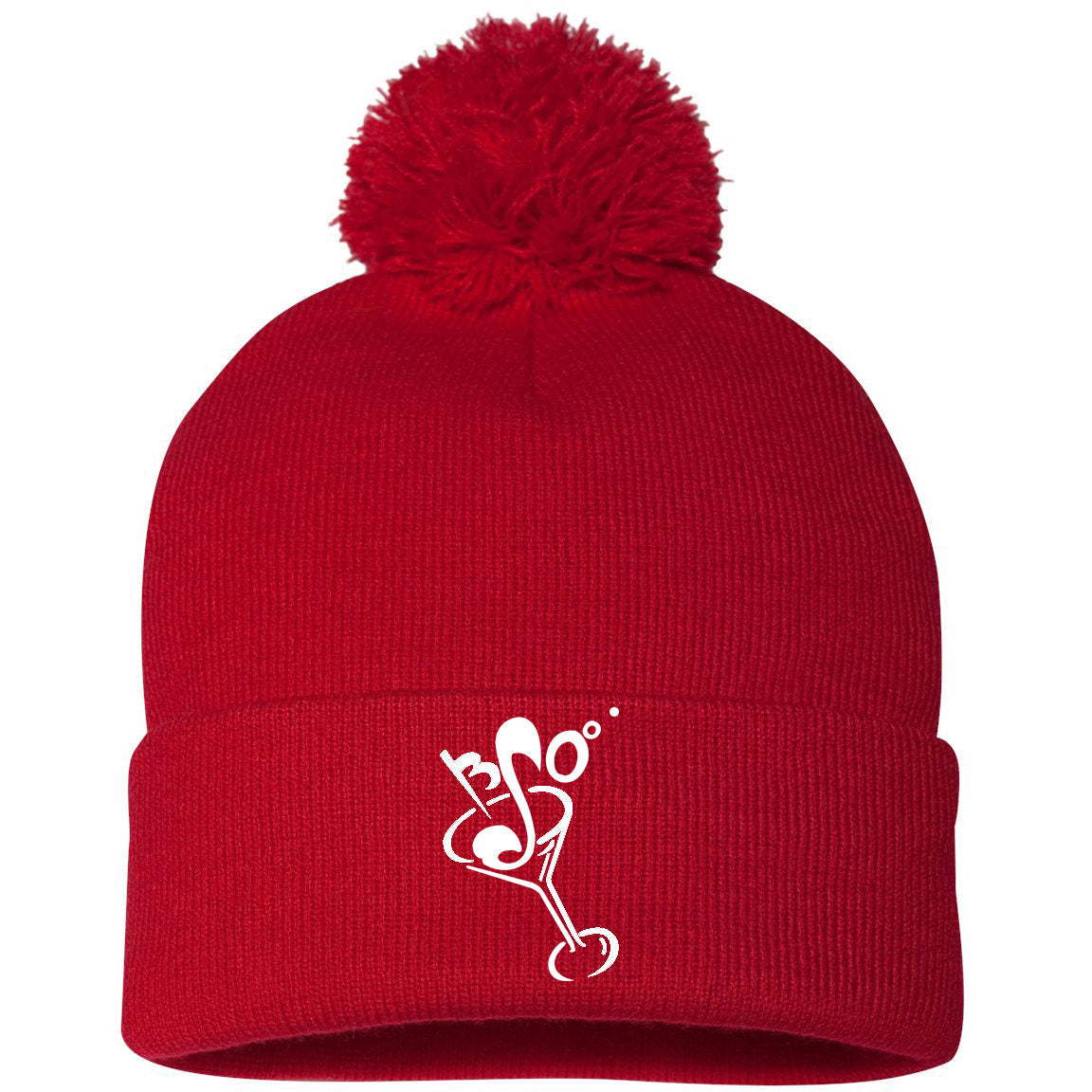 Brian Setzer Orchestra - Martini Logo Pom Knit Beanie