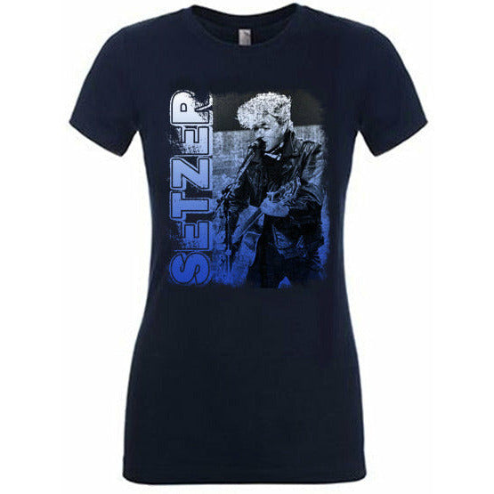Brian Setzer - Retro Photo Juniors T-Shirt