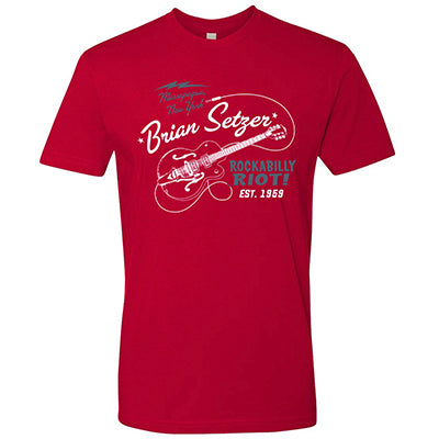 Brian Setzer - Hot Rod Guitar T-Shirt