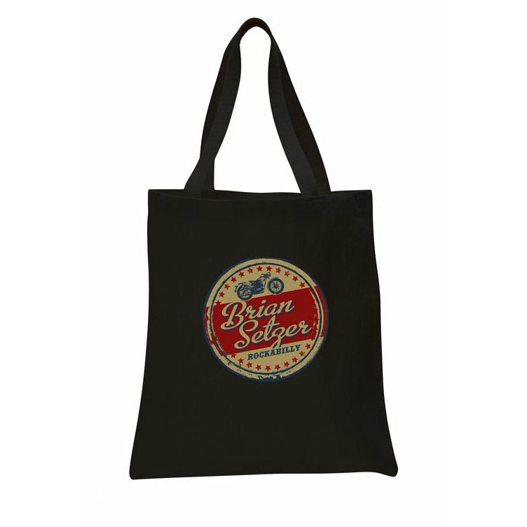 Brian Setzer - Vintage Sign Tote Bag - Black