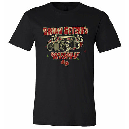 Brian Setzer - Distressed Classic Car T-Shirt
