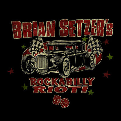 Brian Setzer - Distressed Classic Car T-Shirt