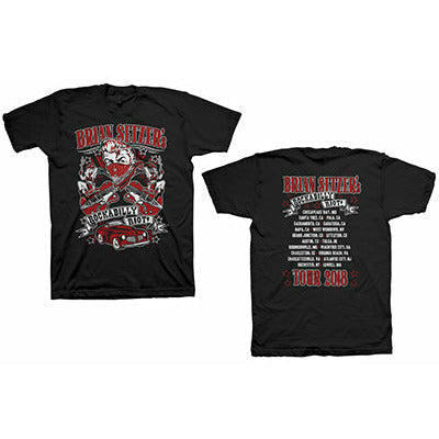 Brian Setzer - 2018 Rockabilly Riot Tour T-Shirt