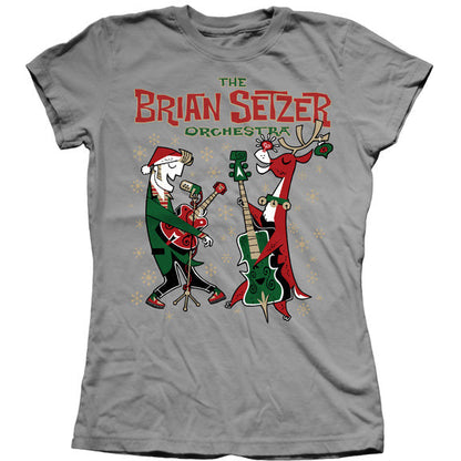 Brian Setzer - Rockin Rudolph 2015 Tour Juniors T-Shirt